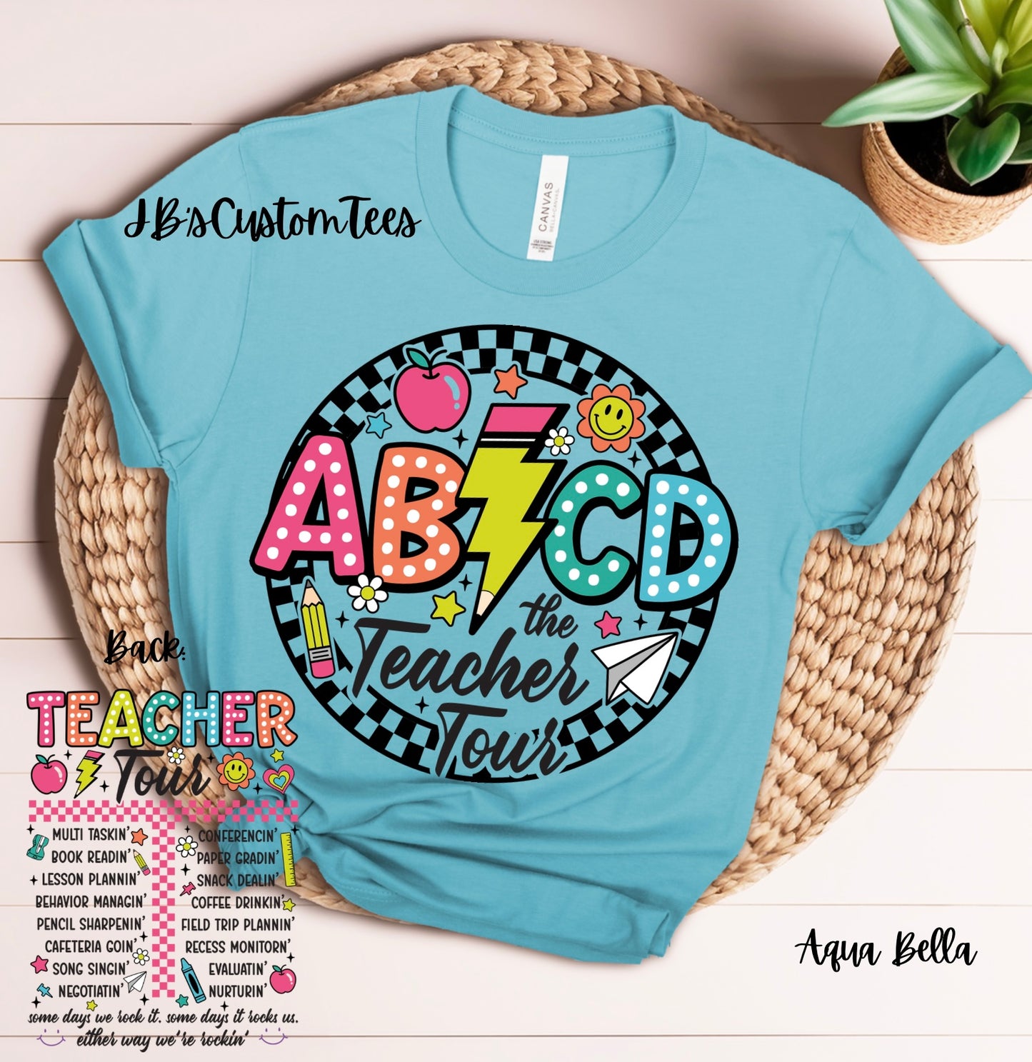 AB⚡️CD Teacher Tour Tee/Sweatshirt