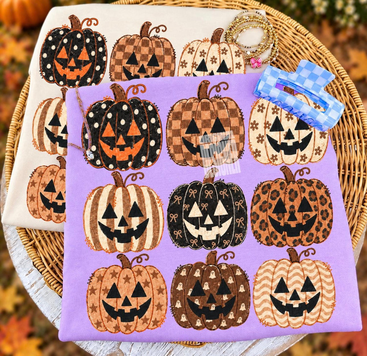Preppy Halloween Pumpkin