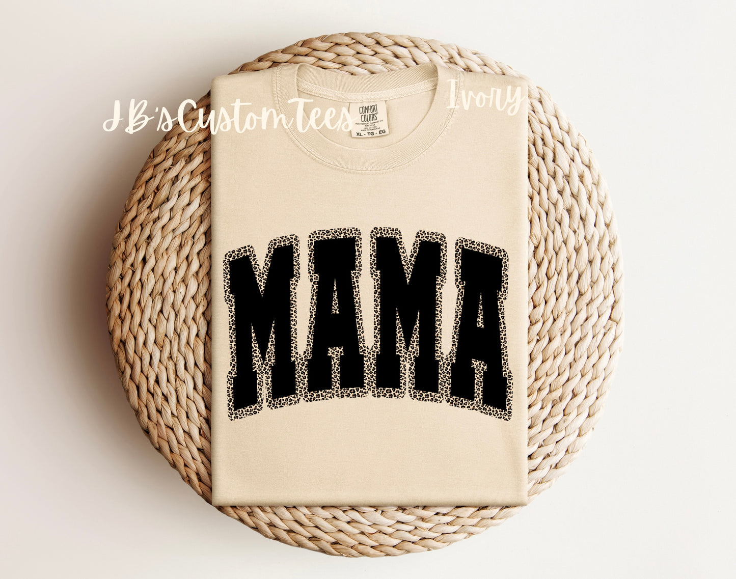 MAMA Ivory Comfort Colors Tee