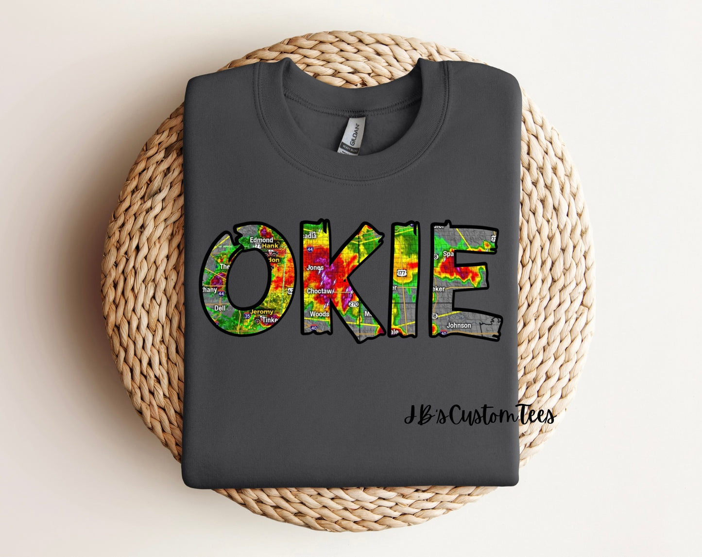 OKIE Tornado Natural Gildan Tee