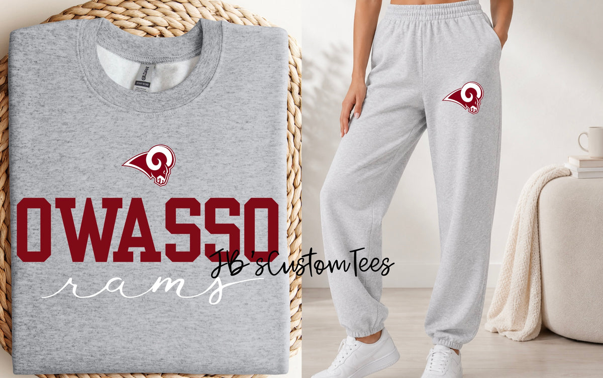 Owasso Rams Sweat Set