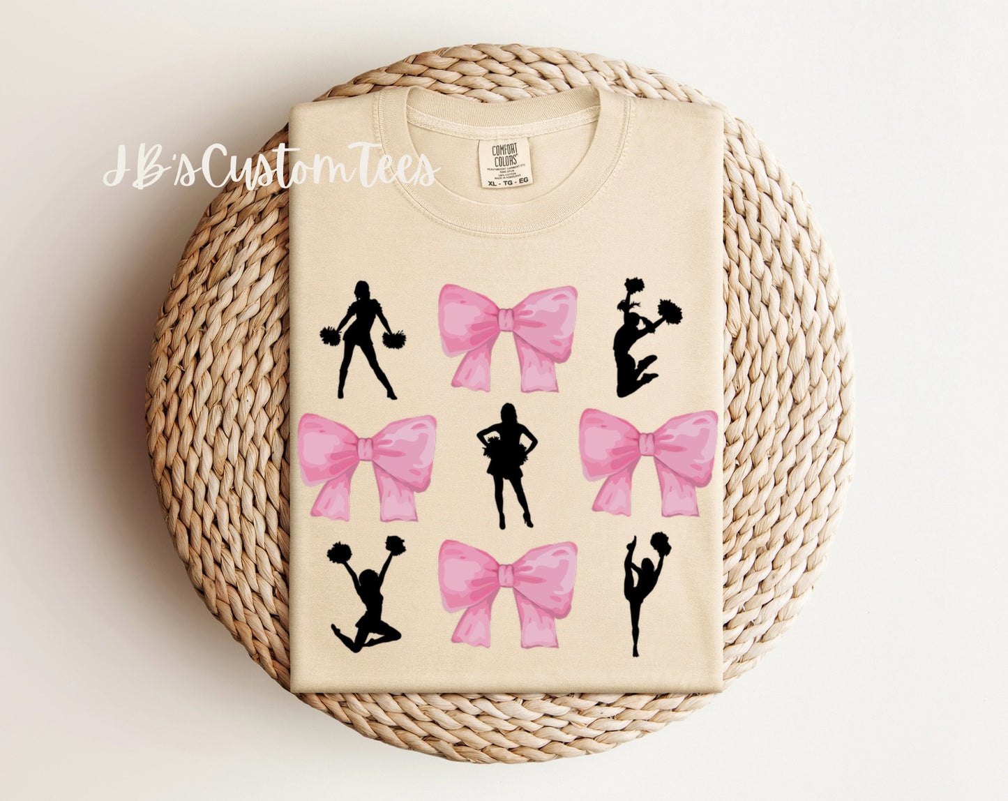 Pink Bows & Sport Balls - Comfort Colors Tee