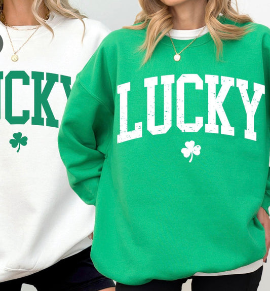 Varsity Distressed Lucky