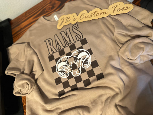 Brown Checkered Rams