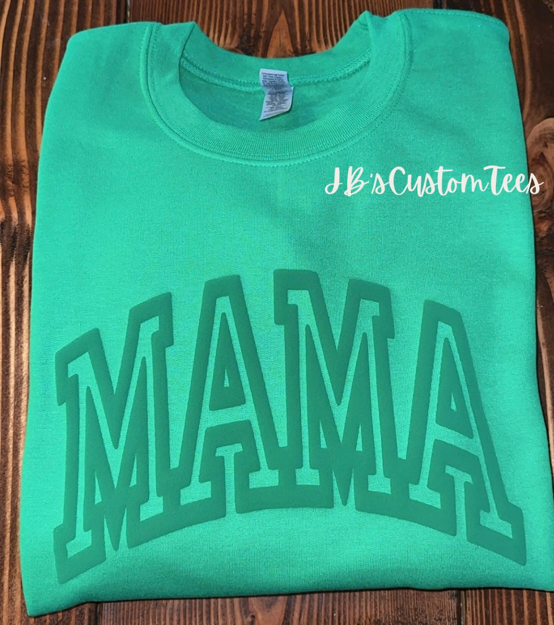 Green Puff Mama Crewneck