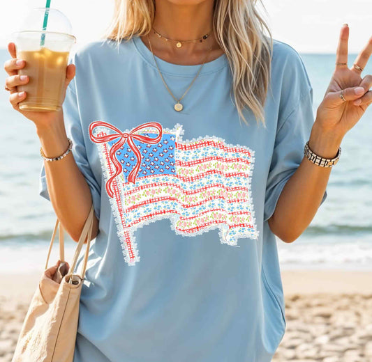 Floral Lace Flag