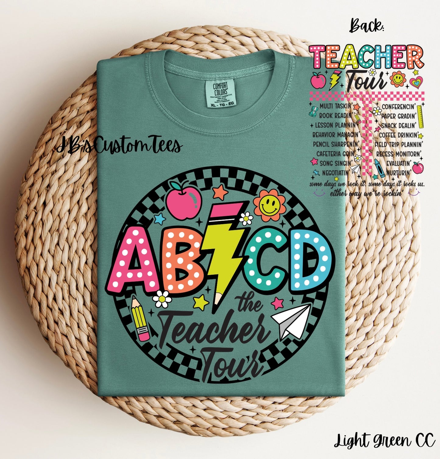 AB⚡️CD Teacher Tour Tee/Sweatshirt