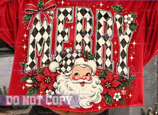 Retro Santa Merry