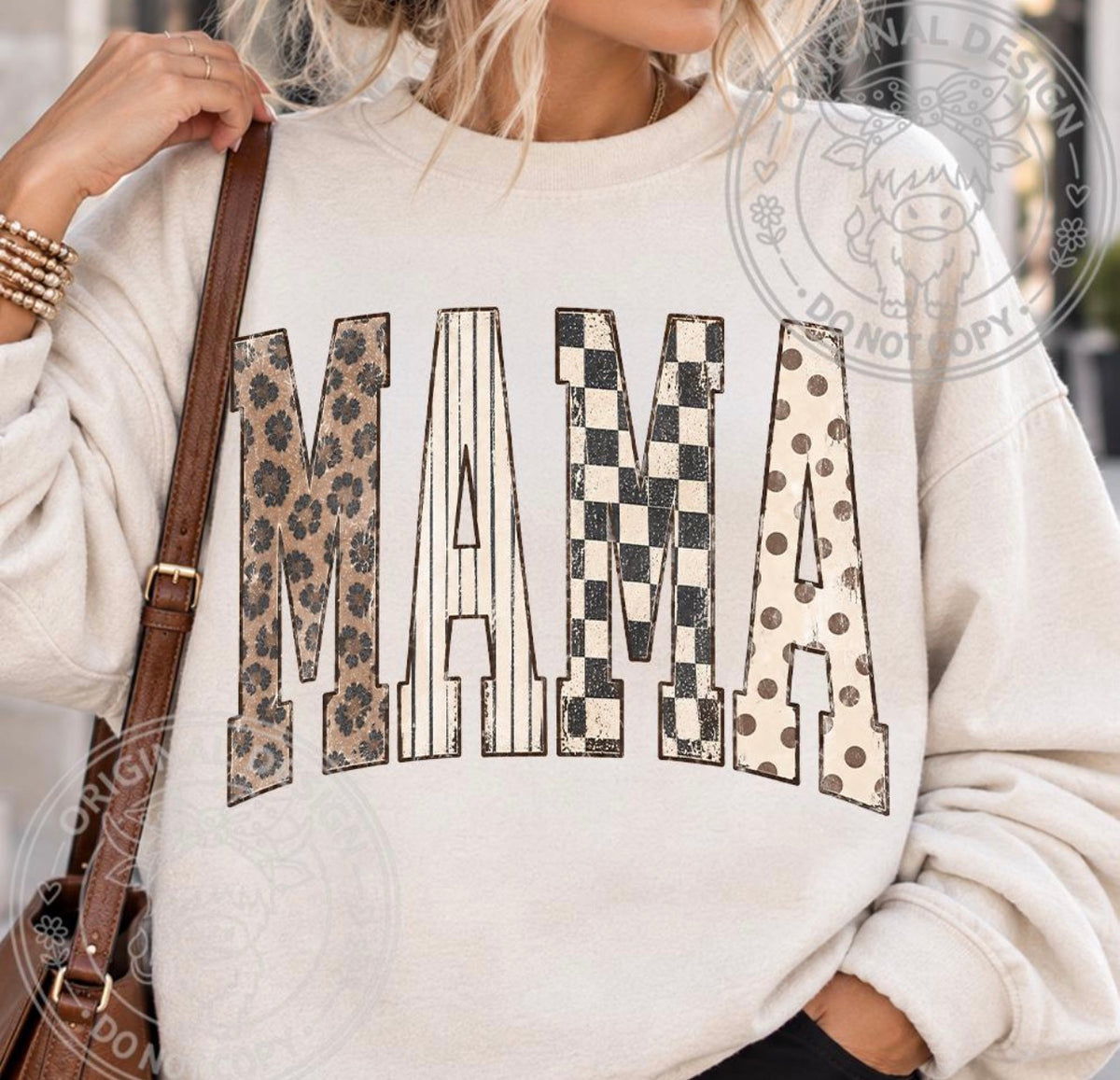 Fall Checkered Leopard Mama