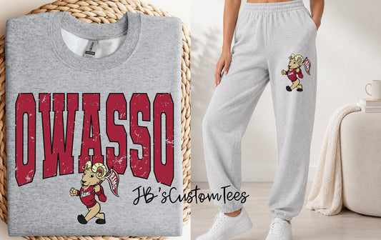 Varsity Owasso w/ Rambo Sweat Set