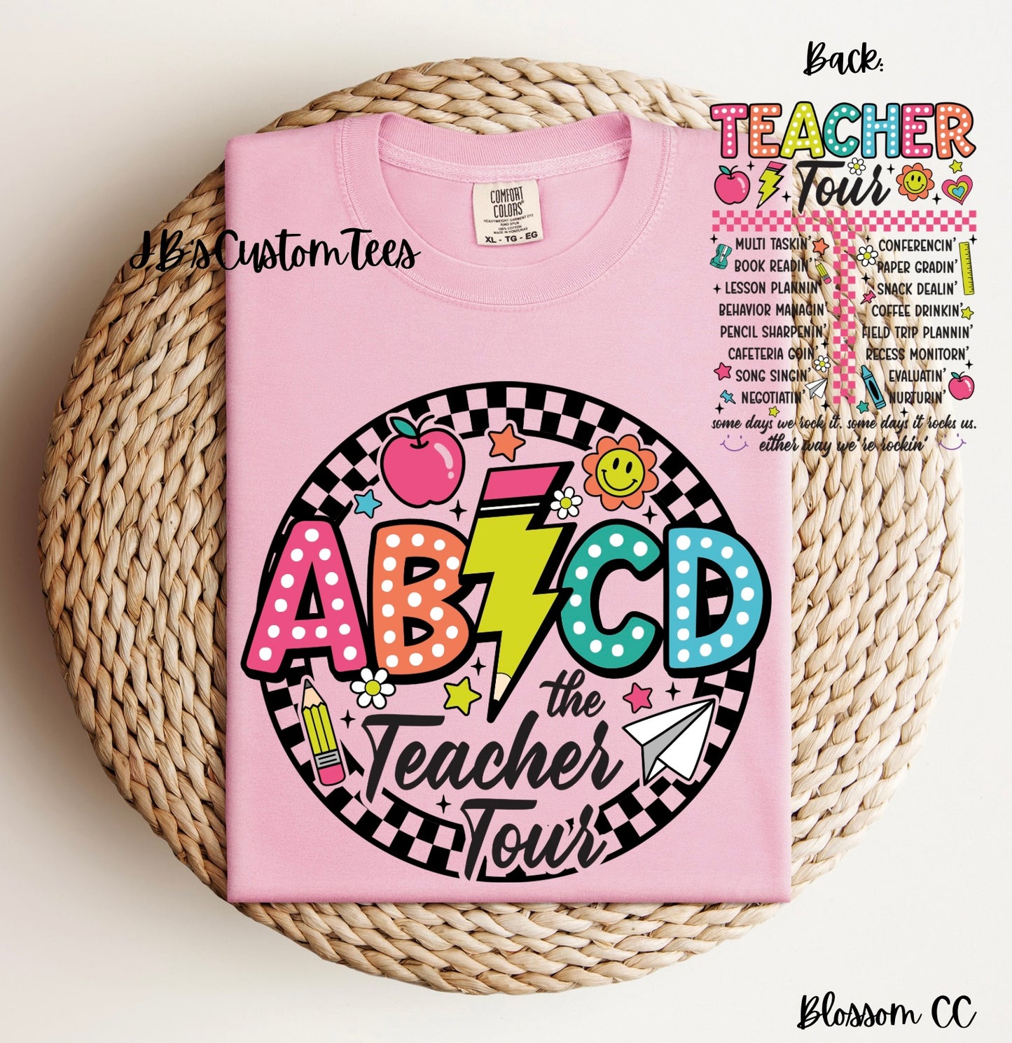 AB⚡️CD Teacher Tour Tee/Sweatshirt