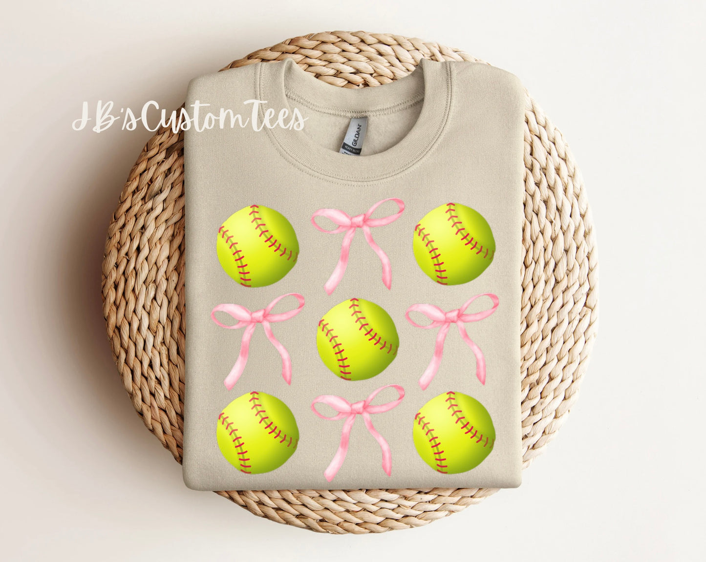 Bows & Softballs Gildan Tee/Sweatshirt