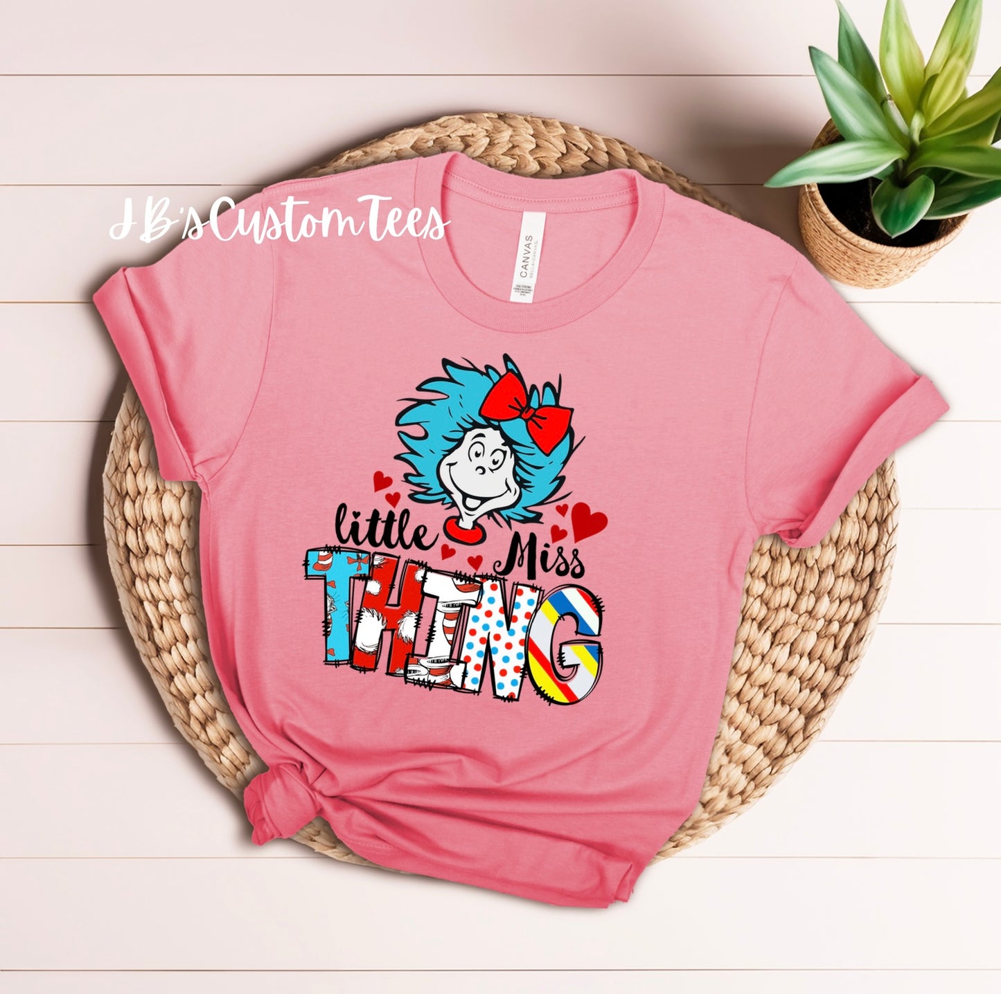 Dr. Seuss “Little Miss Thing” Youth Bella Canvas