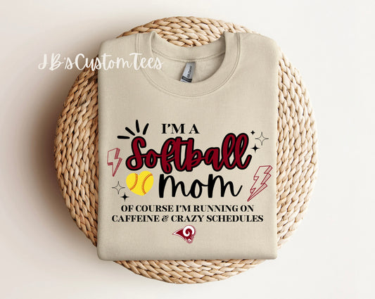 I’m A Softball Mom - Gildan Sweatshirt