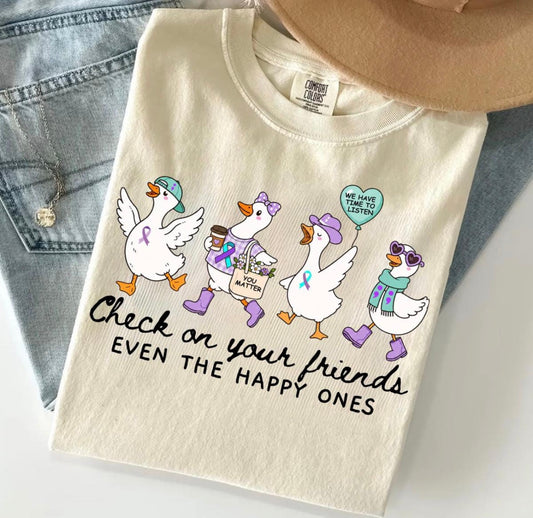 Check on your friends, even the happy ones!