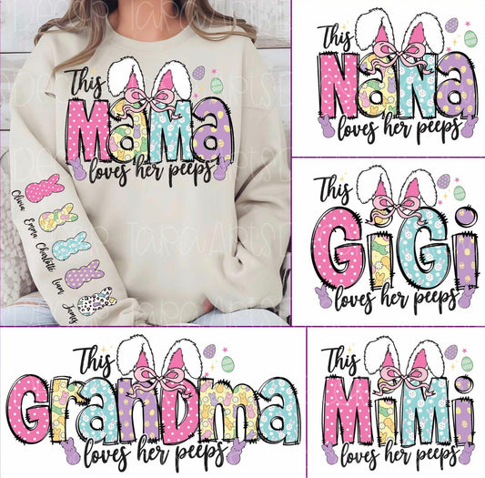 This Mama Loves Her Peeps Sweatshirt