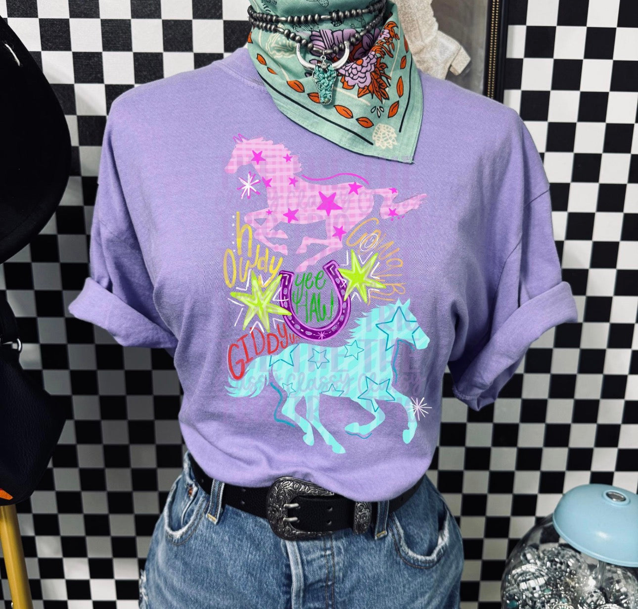 Y2K Preppy Doodle Horse