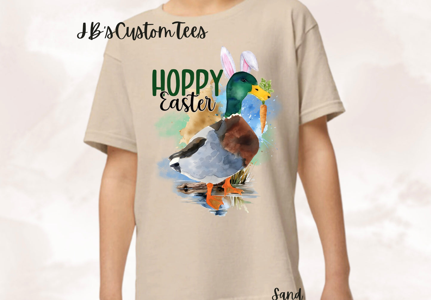 Hoppy Easter Sand Youth Gildan Tee