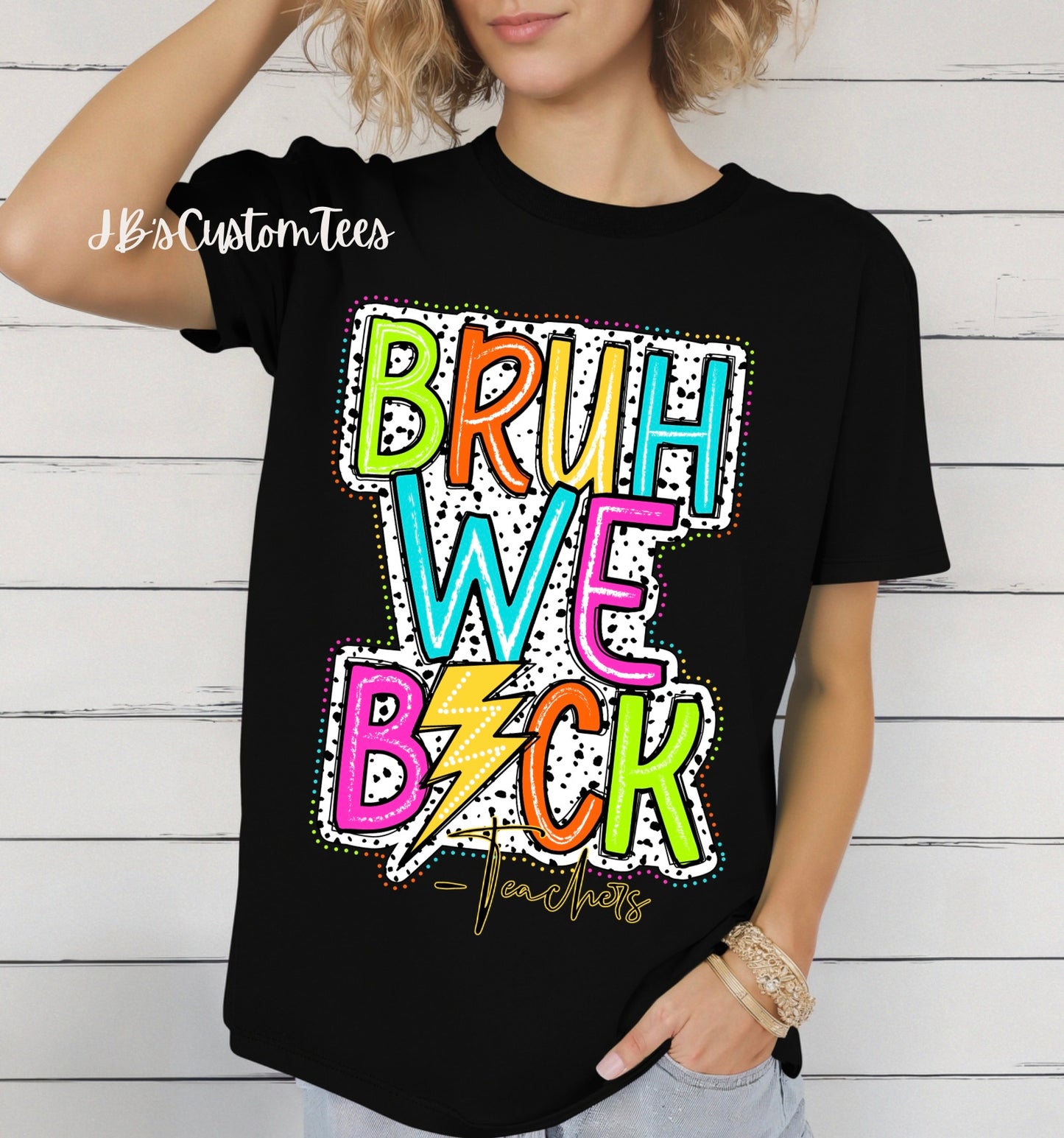 Bruh We Back Black Tee