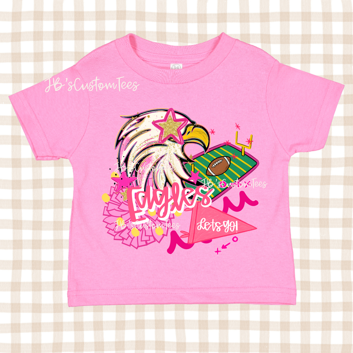 Preppy Cardinals Pink Tee - Toddler/Youth