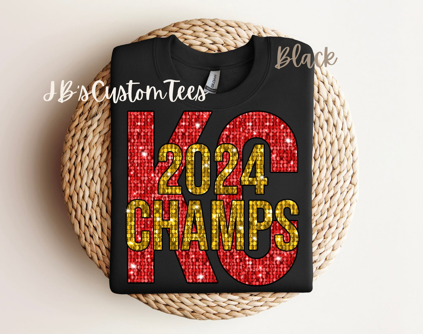 KC Chiefs Super Bowl Champions Crewneck Black