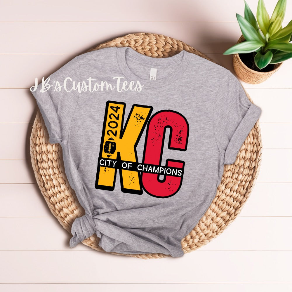 KC Cheifs Super Bowl Champion Bella Canvas Tee