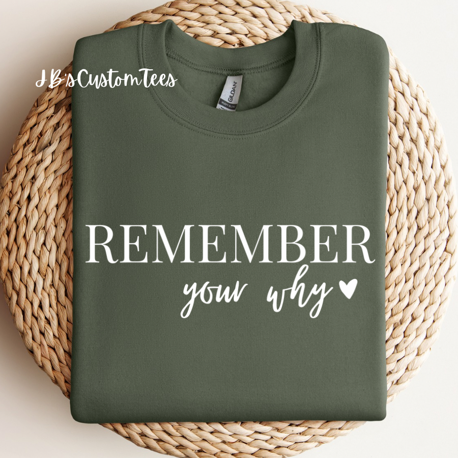 Remember Your Why - Gildan Sweatshirt