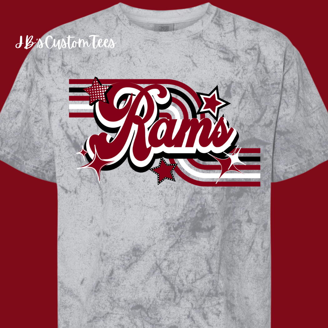 Retro Rams on Smoke Comfort Colors