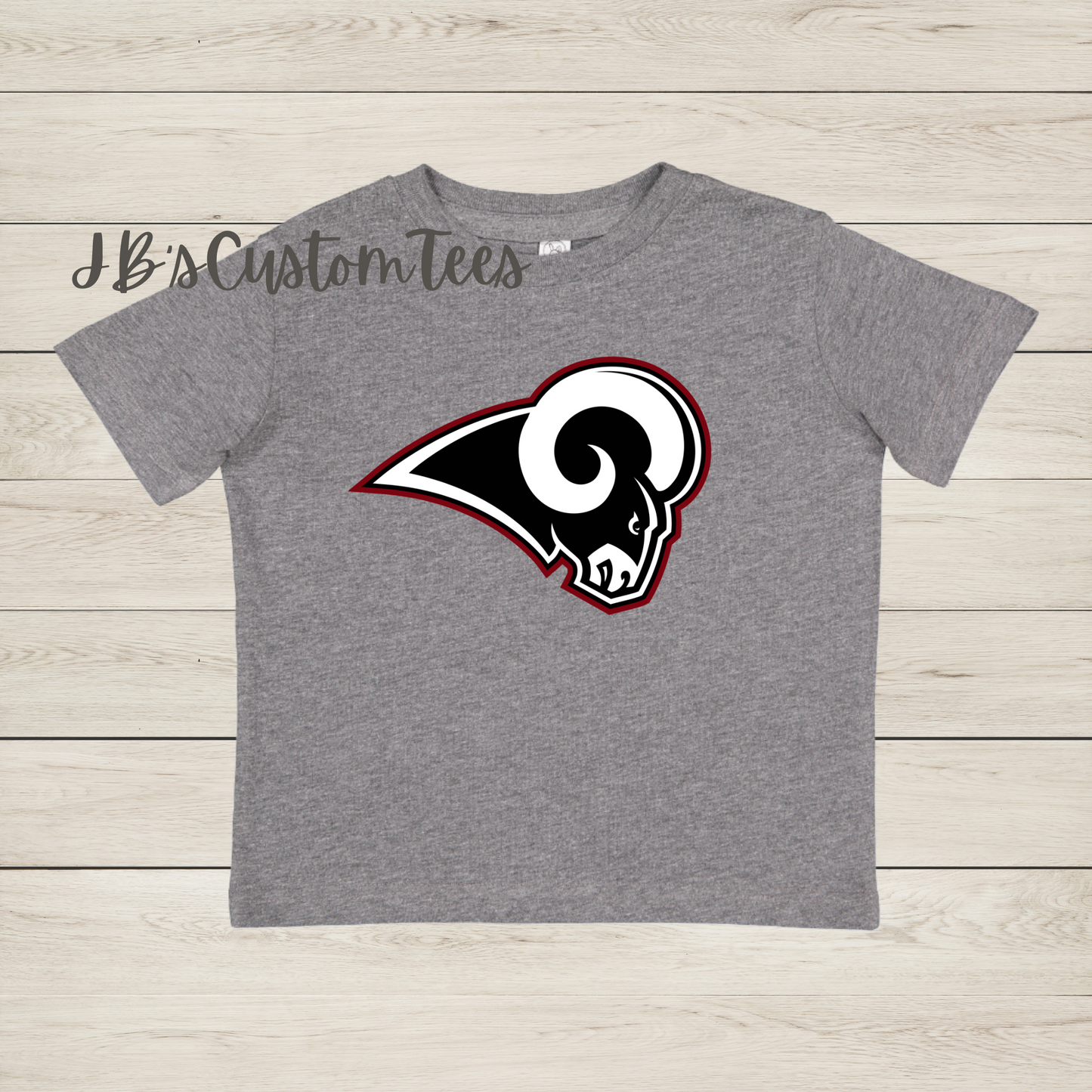 Owasso Rams Grey Toddler Tee - Rabbit Skins