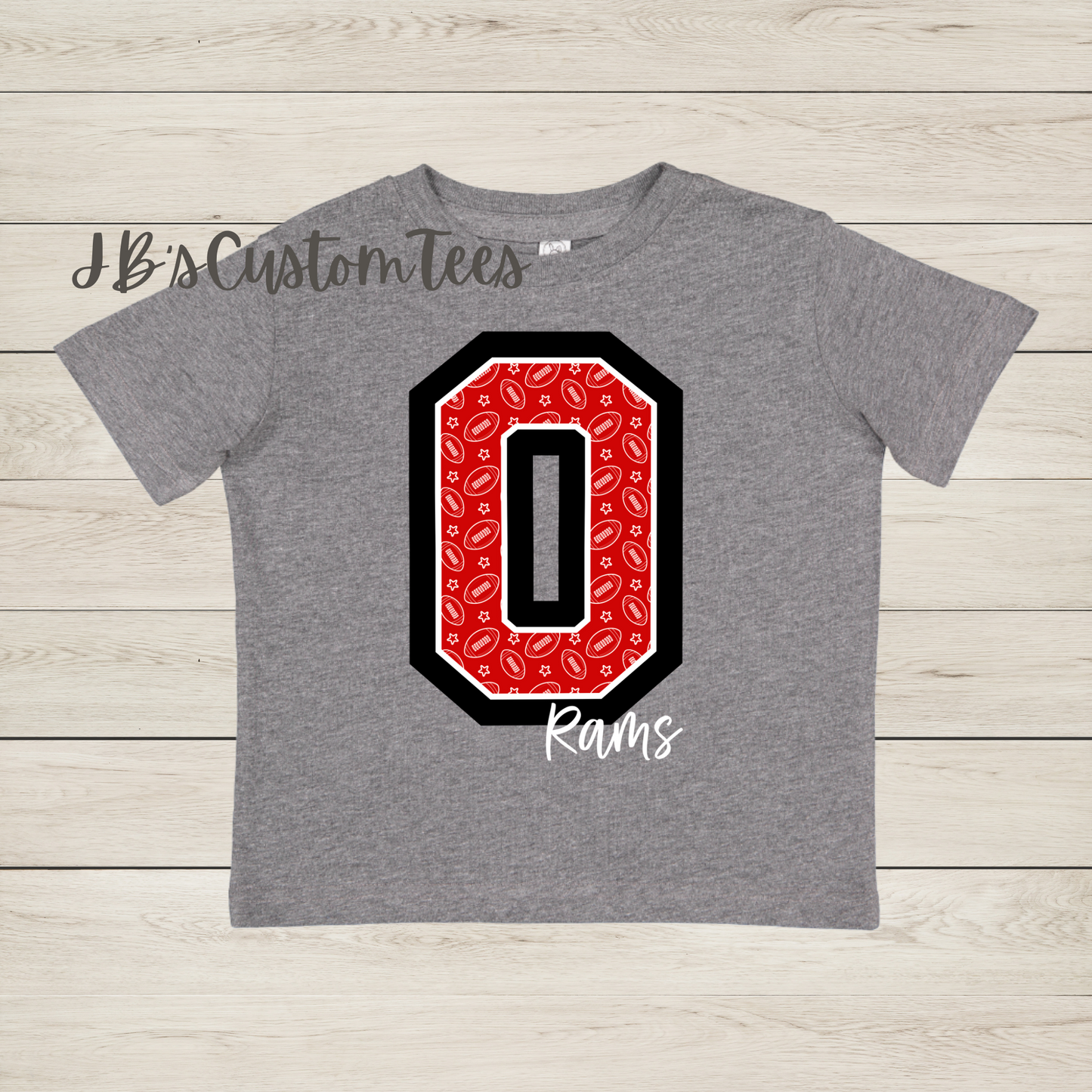 Owasso Rams Grey Toddler Tee - Rabbit Skins