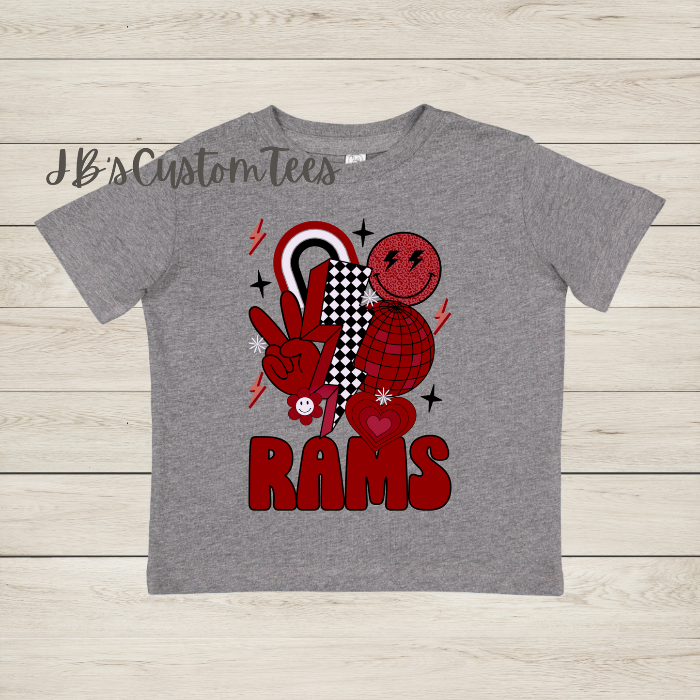 Owasso Rams Grey Toddler Tee - Rabbit Skins