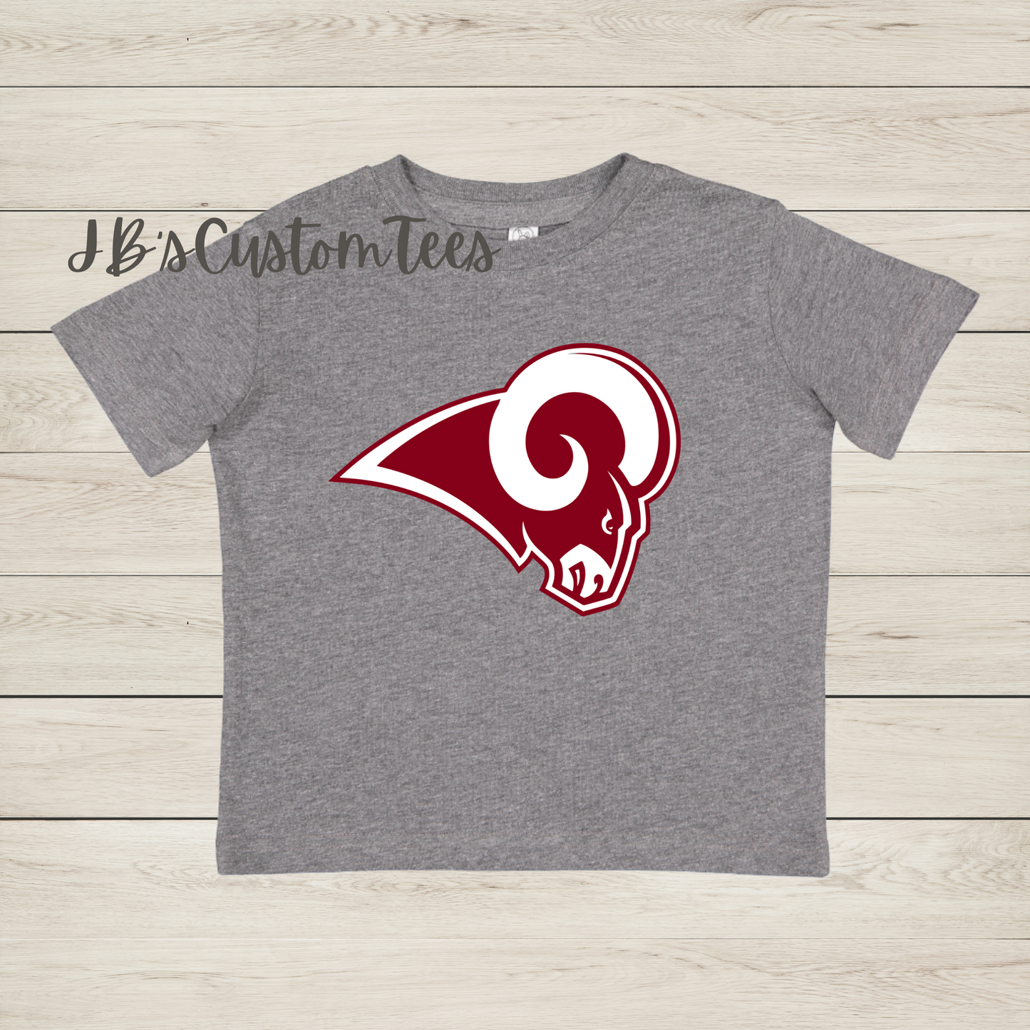 Owasso Rams Grey Toddler Tee - Rabbit Skins