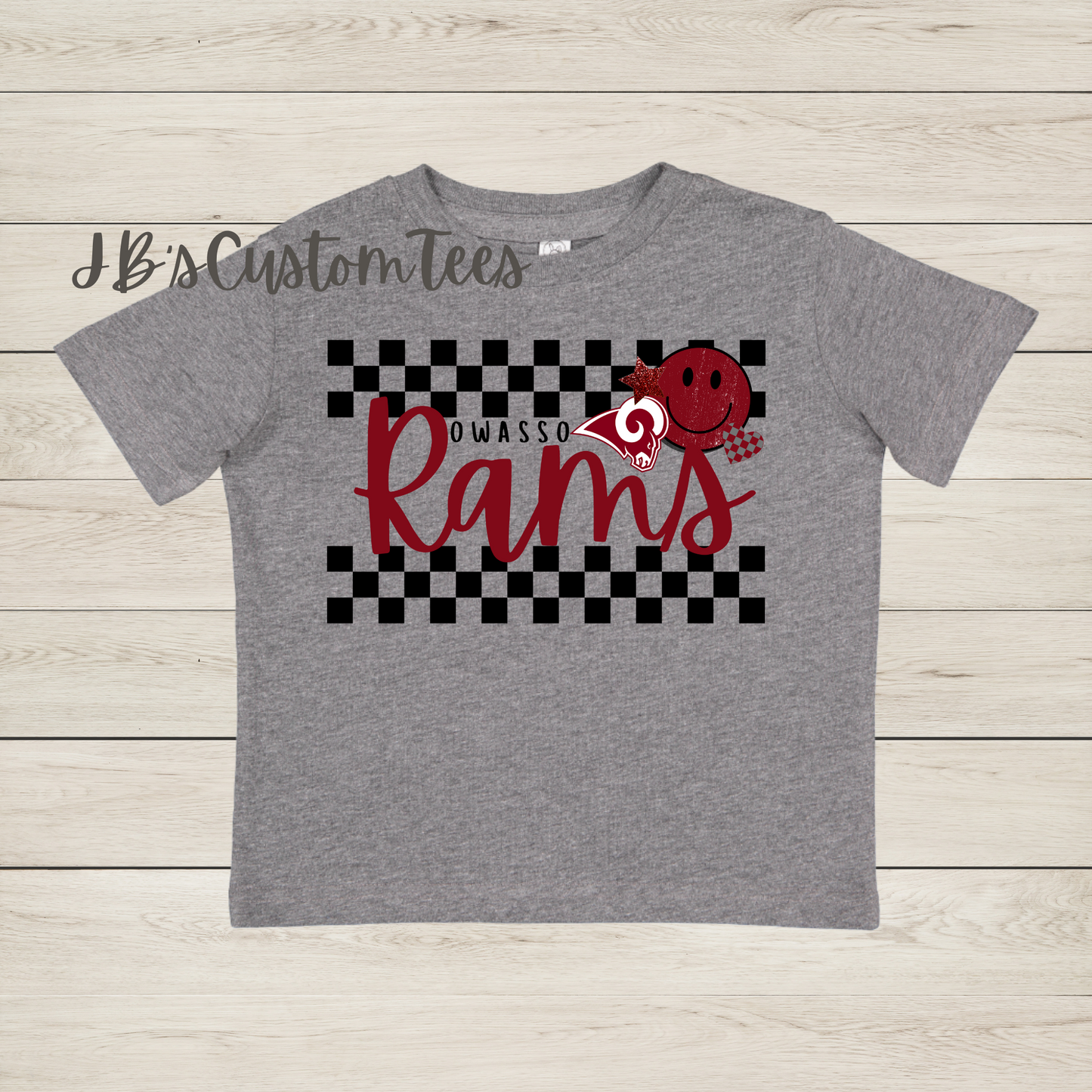 Owasso Rams Grey Toddler Tee - Rabbit Skins