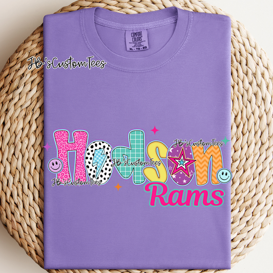 Hodson - Preppy Doodle School Spirit Tee