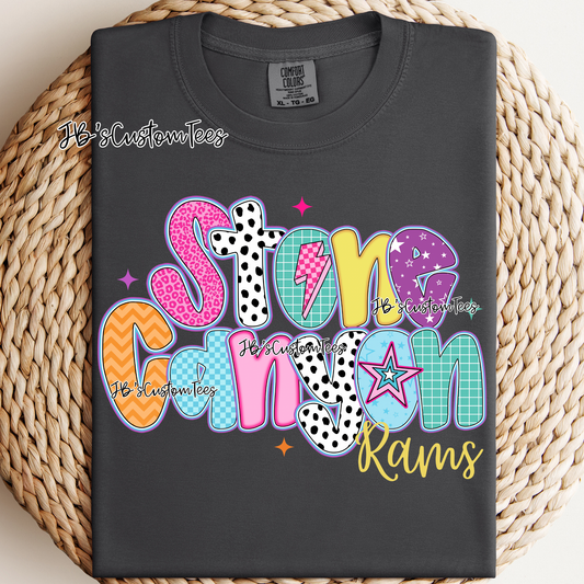 Stone Canyon - Preppy Doodle School Spirit Tee