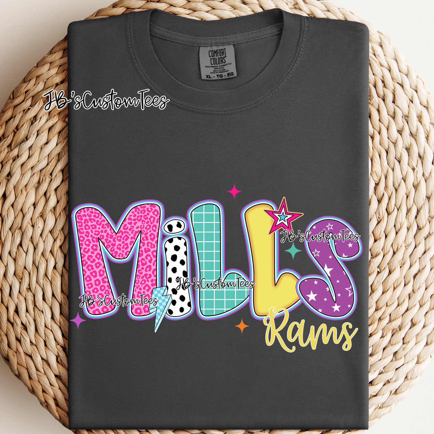 Mills - Preppy Doodle School Spirit Tee