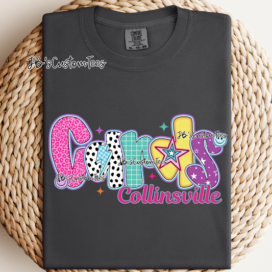 Collinsville Cards - Preppy Doodle School Spirit Tee