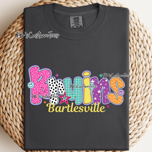 Bartlesville Bruins - Preppy Doodle School Spirit Tee
