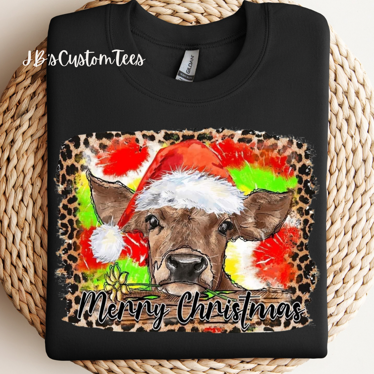 Cutesy Christmas Calf Sweatshirt