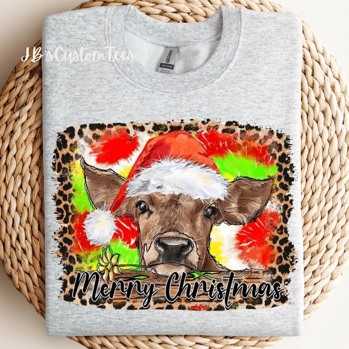 Cutesy Christmas Calf Sweatshirt