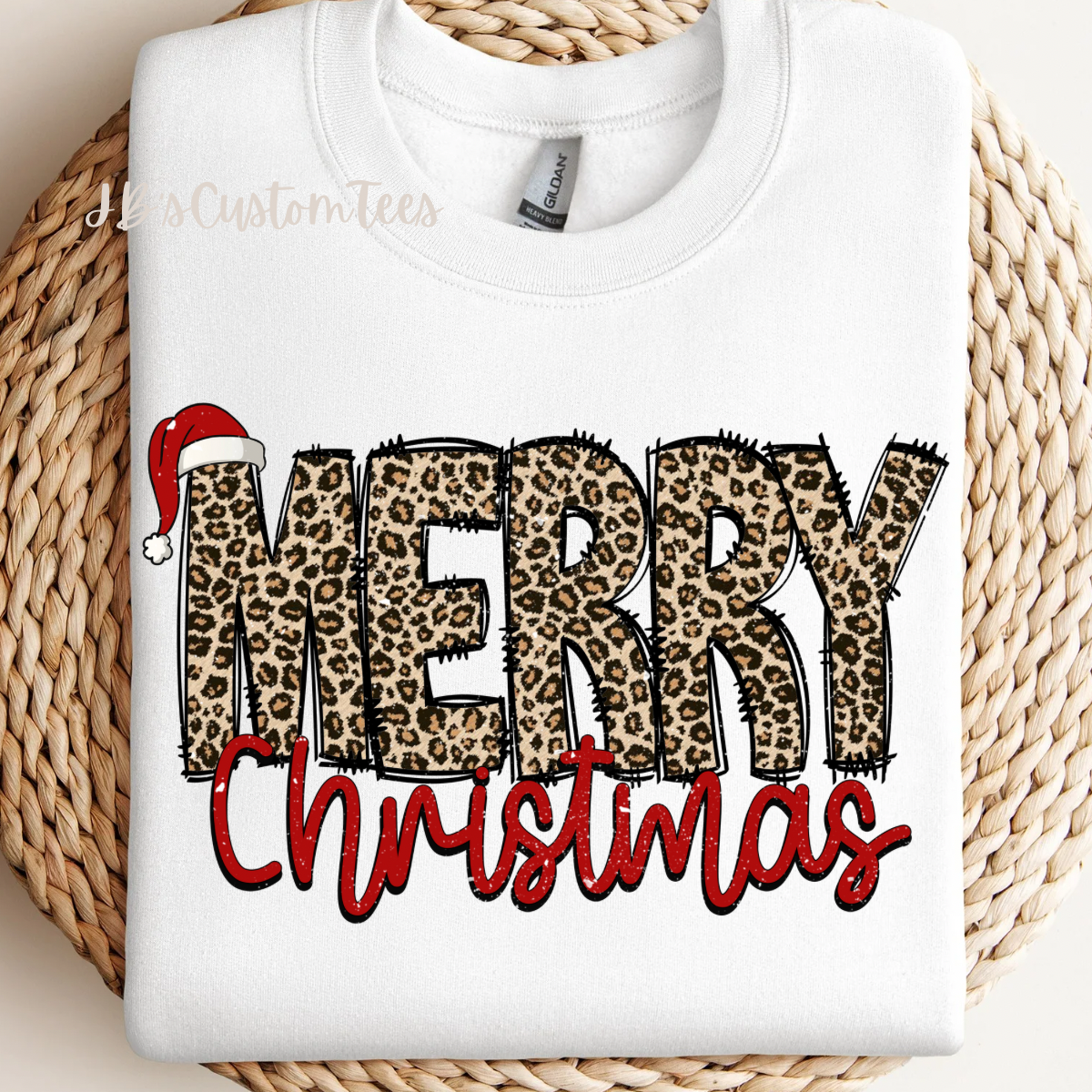 Leopard Merry Christmas Sweatshirt