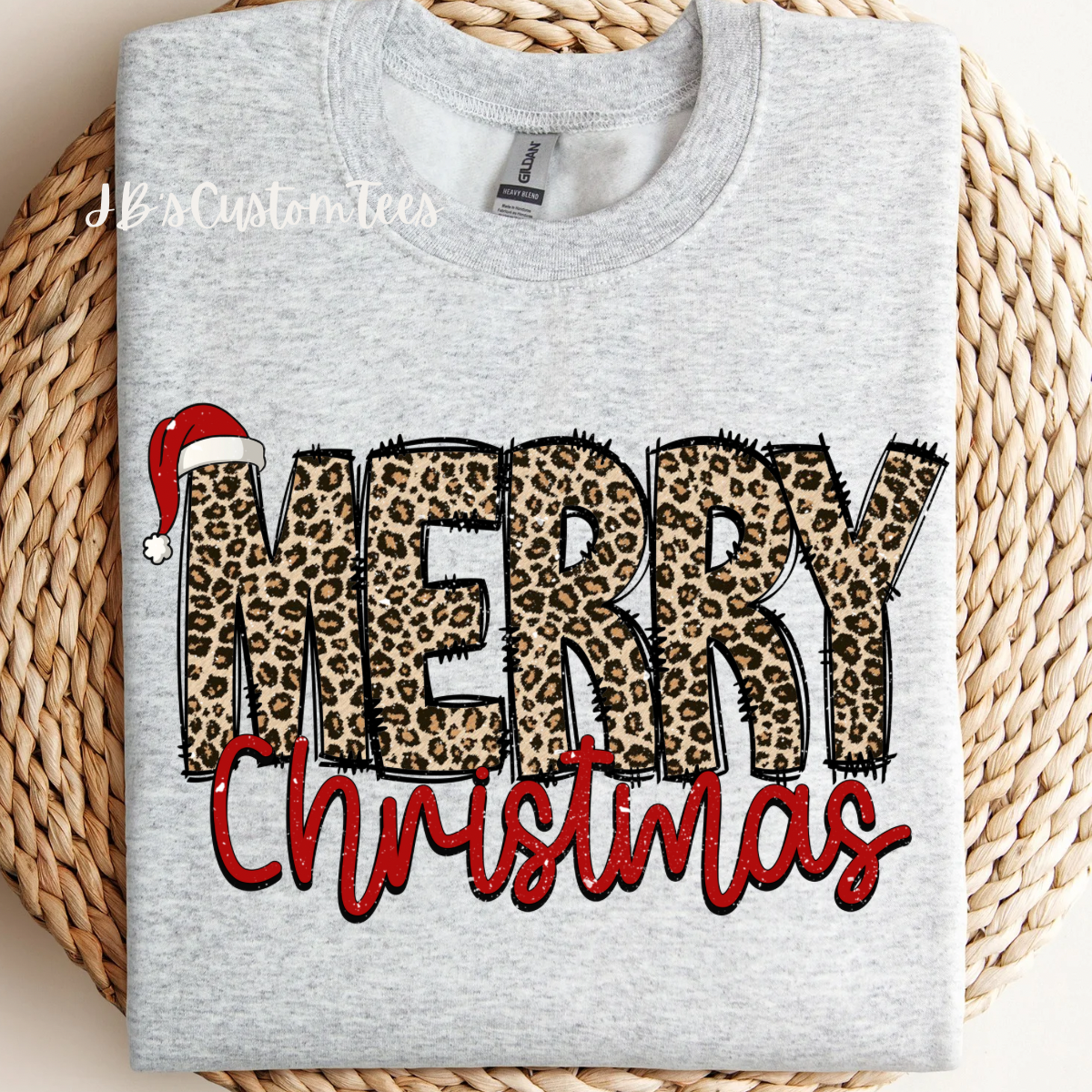 Leopard Merry Christmas Sweatshirt