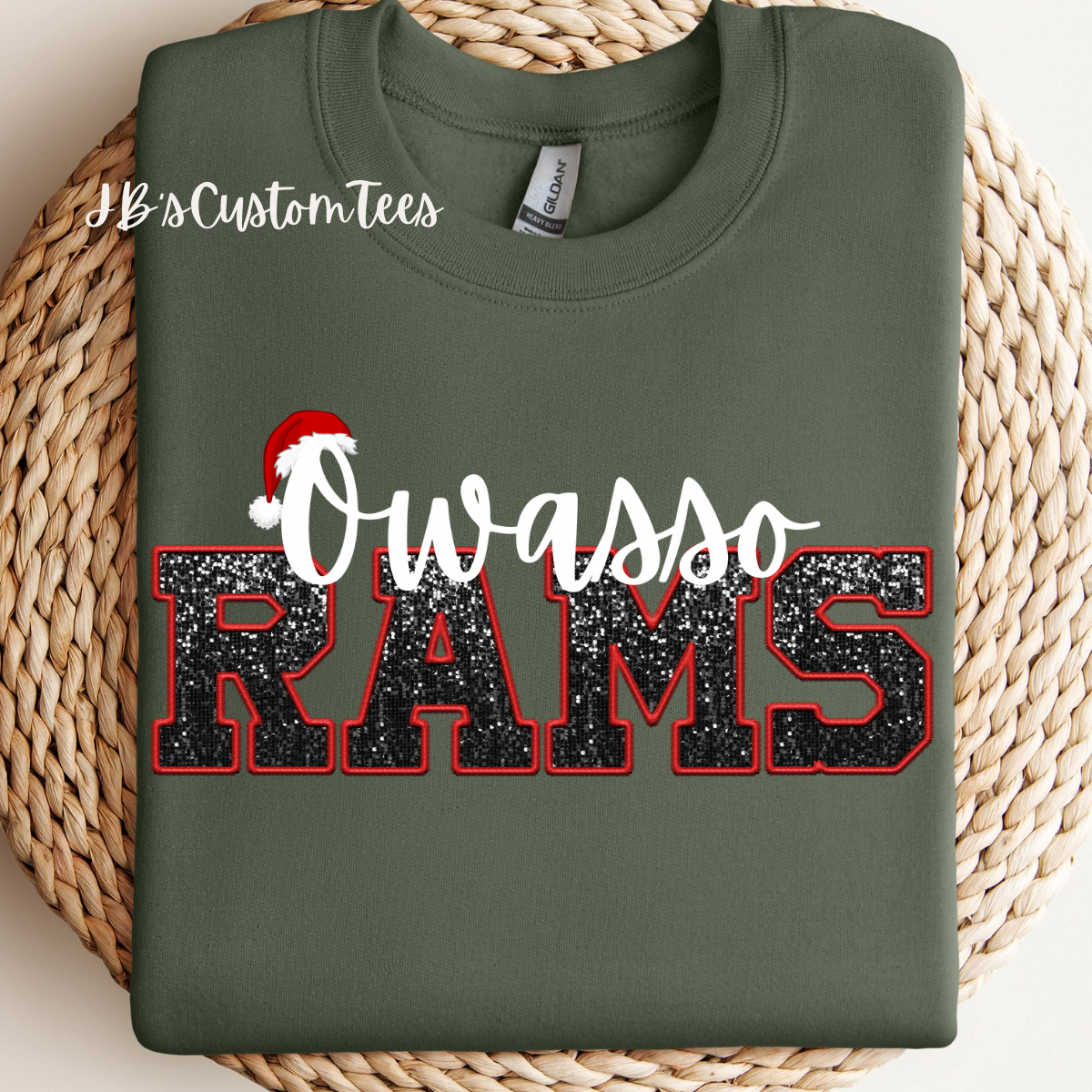 Owasso Rams Christmas Sweatshirt