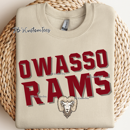 Owasso Rams - Retro Ram