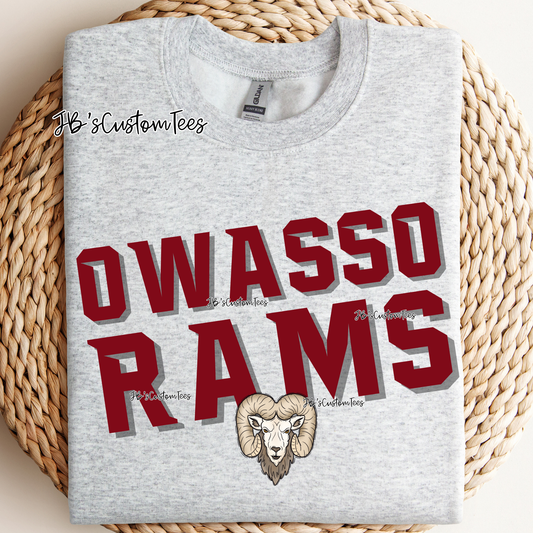 Owasso Rams - Retro Ram (Youth)