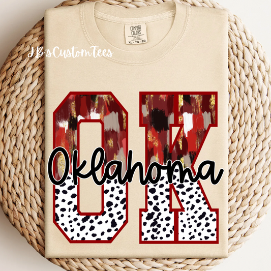 Oklahoma Red or Orange CC Tee