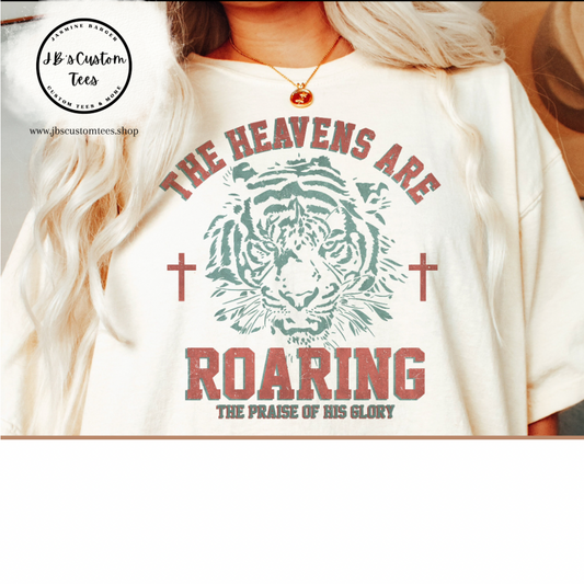 The Heavens Are Roaring - Ivory Comfort Colors Tee