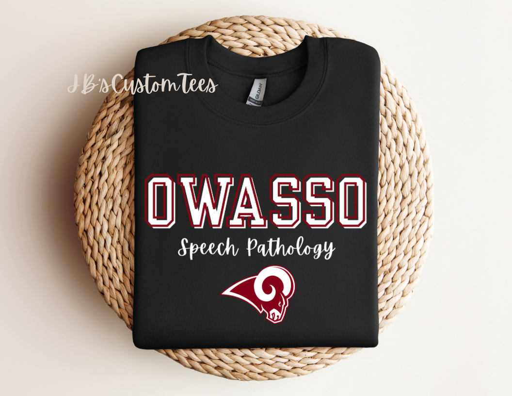 Owasso Speech Pathology Gildan Sweatshirt