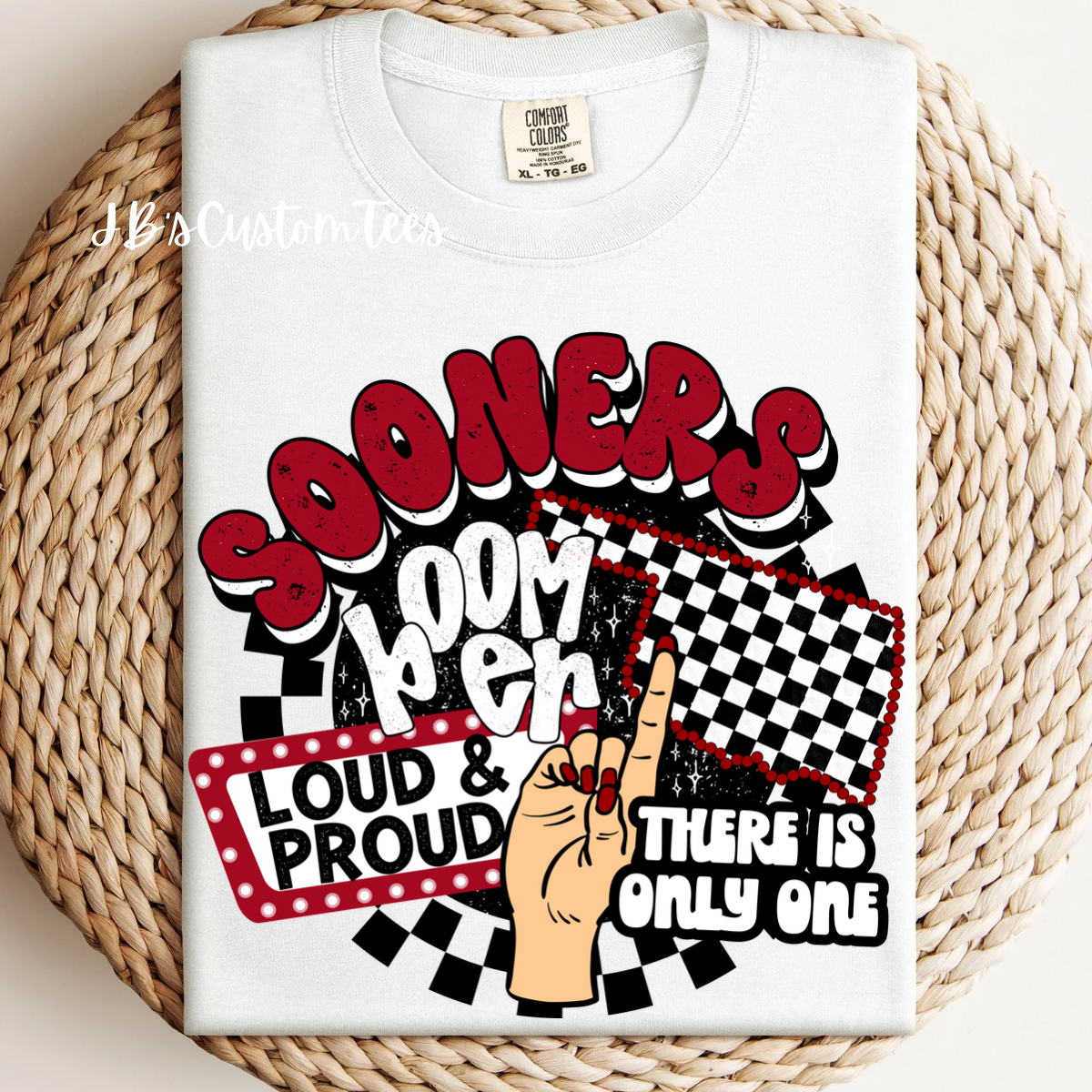 Cowboys & Sooners Checkered CC Tee