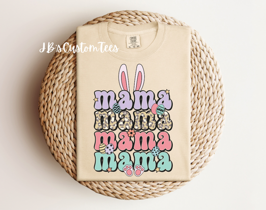 Mama Bunny Easter Comfort Colors Tee